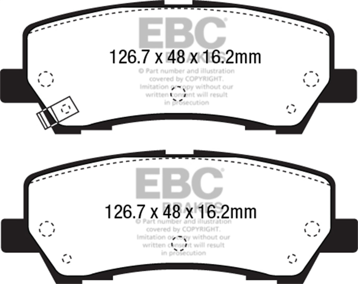 EBC 15+ Fits Ford Mustang 2.3 Turbo Performance Pkg Yellowstuff Rear Brake Pads DP43043R