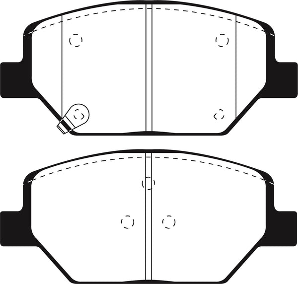 EBC 15-18 Fits Chevrolet Camaro Ultimax Replacement Front Brake Pads UD1886