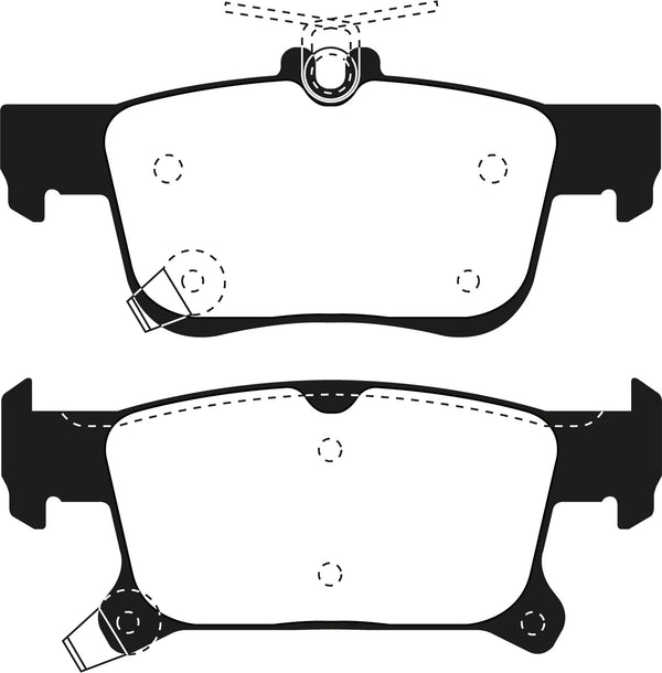 EBC 2016+ Buick Envision 2.0L Turbo Yellowstuff Rear Brake Pads DP43069R