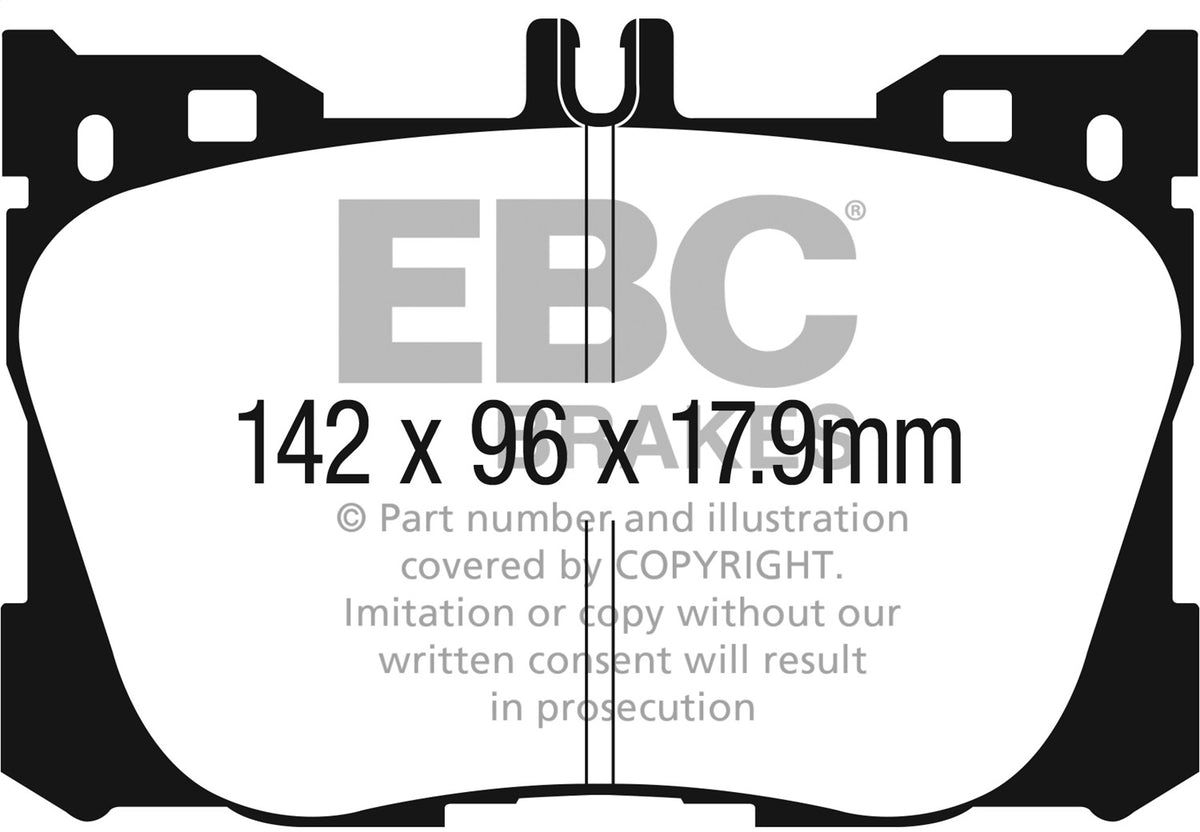 EBC 2017+ Fits Mercedes-Benz E300 (W213) 2.0L Turbo Ultimax2 Front Brake Pads UD1871