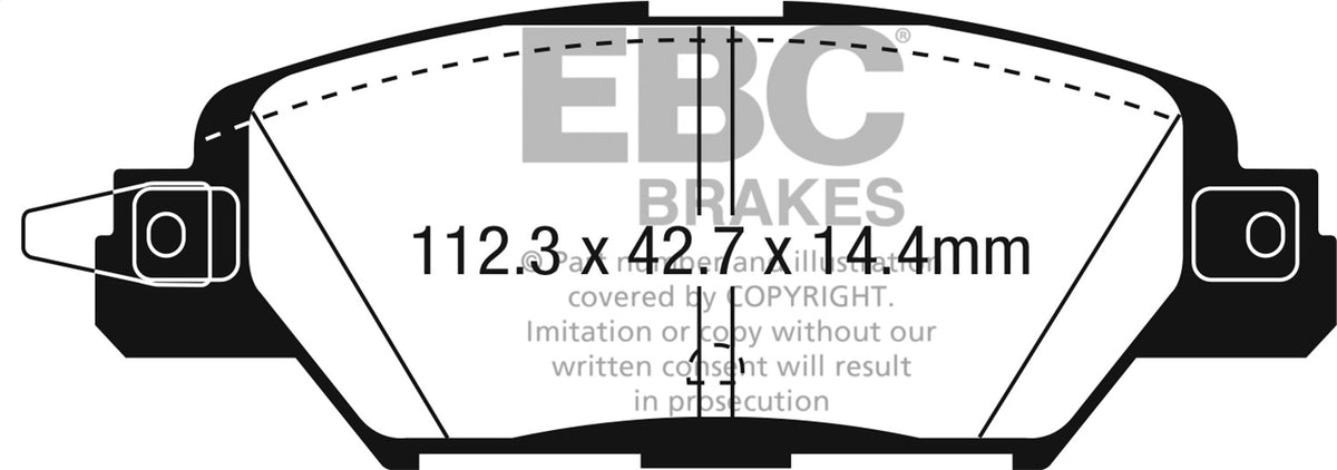 EBC 2016 Fits Mazda CX-5 2.0L Ultimax2 Rear Brake Pads UD1846
