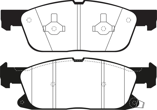 EBC 2016+ Lincoln Continental (10th Gen) 2.7L Twin Turbo Yellowstuff Front Brake Pads DP43072R