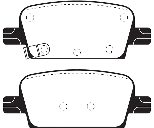 EBC 2016+ Fits Chevrolet Malibu 1.5L Turbo (Mech Pb) Ultimax2 Rear Brake Pads UD1921