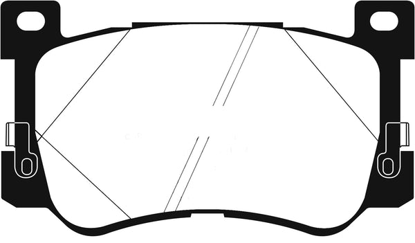 EBC 2017+ Genesis G90 5.0L Greenstuff Front Brake Pads DP23076
