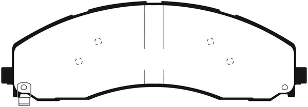 EBC 2017+ Fits Ford F-450 Yellowstuff Front/Rear Brake Pads DP43078R