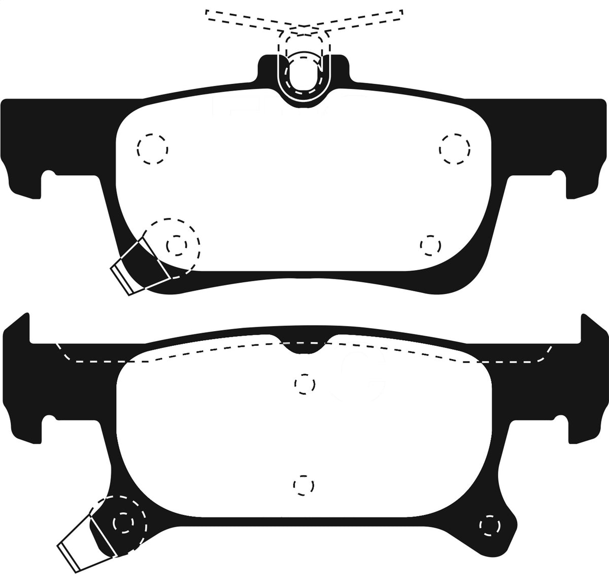 EBC 2016+ Buick Envision 2.0L Turbo Greenstuff Rear Brake Pads DP23079