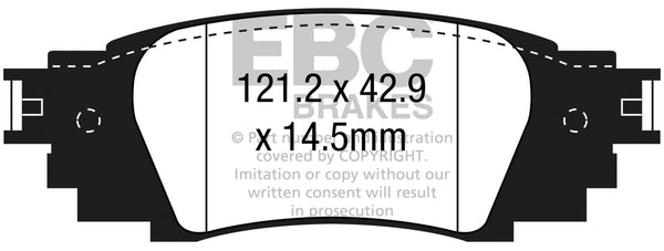 EBC 2016+ Fits Lexus Rx350 3.5L Ultimax2 Rear Brake Pads UD1879