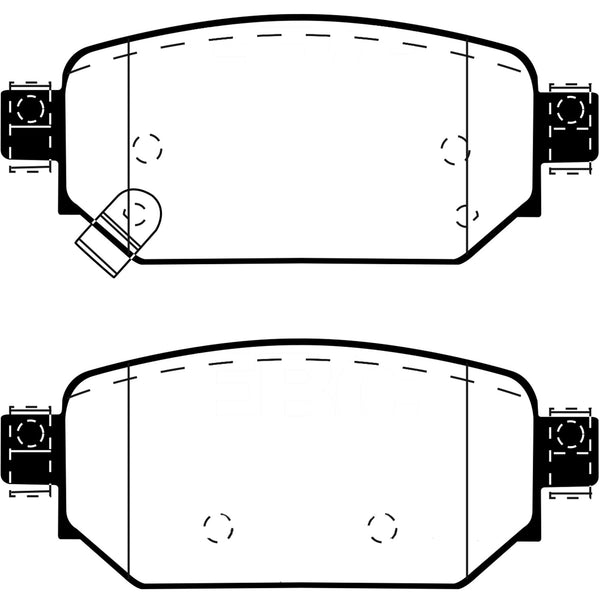 EBC 2017+ Fits Mazda 3 2.0L Yellowstuff Rear Brake Pads DP43081R