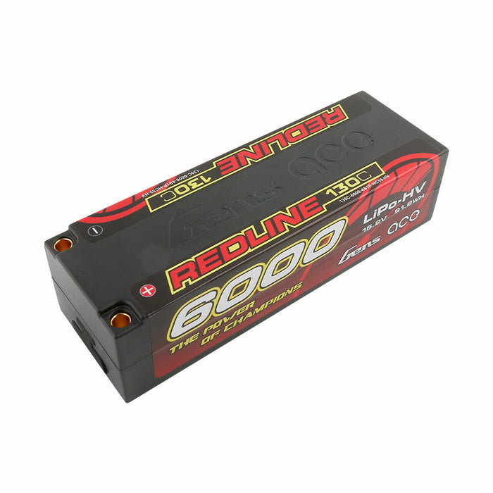 15.2V 6000mAh 4S 130C HV Lipo: 5.0mm BULLET