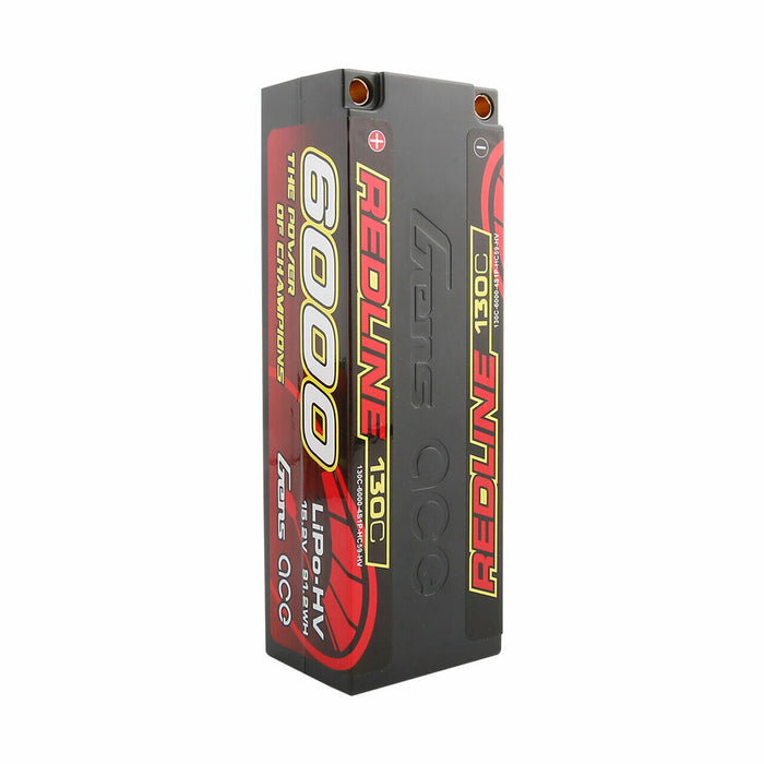 15.2V 6000mAh 4S 130C HV Lipo: 5.0mm BULLET