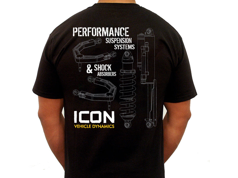 Icon Rd Tee Black Size Small ICON-TEE-RD-BLK-S