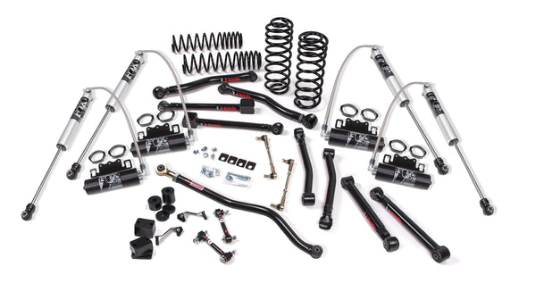 JKS 2007-2018 Fits Jeep Wrangler JK 4Dr 3.5" J-Krawl System, Rubber FOX 2.0 Ps R, R Front, Rear, Fits 2007-2018 Jeep Wrangler JK JSPEC193KFR
