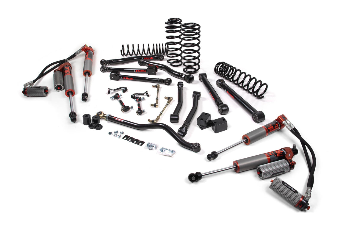JKS 2020-2023 Fits Jeep Wrangler JL 4Dr Diesel 3.5" J-Krawl System, Rubber FOX 2.0 Ifp Ps Front, Rear, Fits 2020-2023 Jeep Wrangler JL JSPEC196KFP