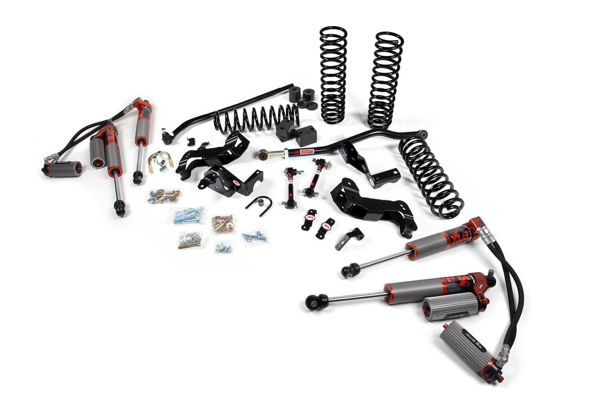 JKS 4.5" Lift Kit J-Kontrol Wrangler JL 4-Door W, FOX 3.0 Factory Race Series, Fits 2018-2024 Fits Jeep Wrangler JL JSPEC215FRS