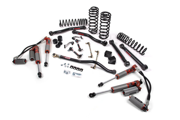 JKS 4.5" Lift Kit J-Konnect Wrangler JL 4-Door W, Fox 3.0 Factory Race Series, Fits 2018-2024 Jeep Wrangler JL JSPEC224FRS