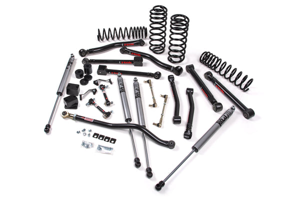 JKS 4.5" Lift Kit J-Krawl Wrangler JL 4-Door W, Fox 2.0 Adventure Series, Fits 2018-2024 Jeep Wrangler JL JSPEC225KFA