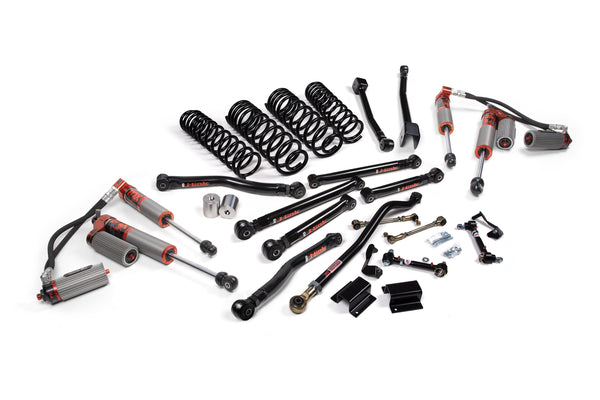 JKS 4.5" Lift Kit J-Krawl Wrangler JL 4-Door W, Fox 3.0 Factory Race Series, Fits 2018-2024 Jeep Wrangler JL JSPEC227FRS