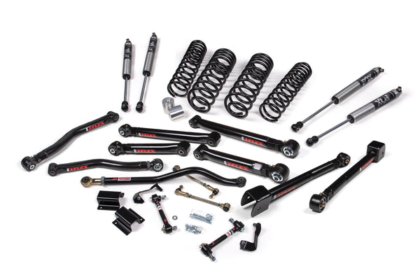 JKS 2020-2023 Fits Jeep Gladiator JT 3.5" Front 2" Rear Lift Kit J-Krawl, Rubber FOX 2.5 Pes R, R Dsc Front, FOX 2.5 Pes P, B Dsc Rear, Fits 2020-2023 Jeep Gladiator JT JSPEC198PES