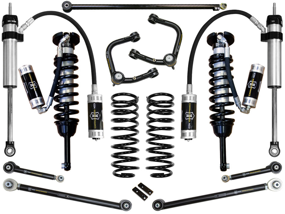 ICON 2007+ Toyota FJ / 2003+ Toyota 4Runner 0-3.5" Stage 6 Suspension System w/ Tubular UCA K53186T
