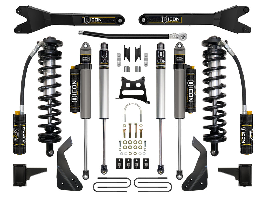 Icon 2008-2010 Ford F-250/F-350 Super Duty 4-5.5" Lift Stage 5 Coilover Conversion System With Radius Arm K63125R