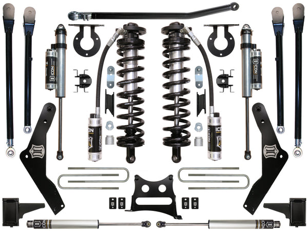 Icon 2011-2016 Ford F-250/F-350 4-5.5" Lift Stage 5 Coilover Conversion System K63135