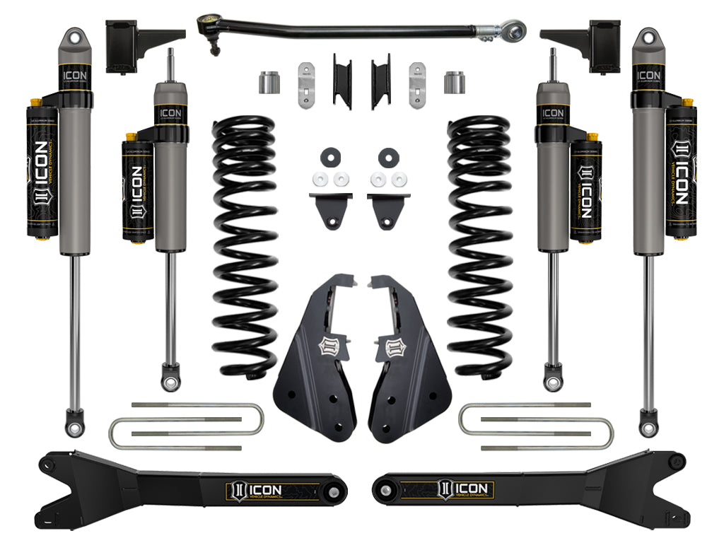 Icon 2020-Up Ford F-250/F-350 Super Duty 4.5" Lift Stage 4 Suspension System With Radius Arms K64524R