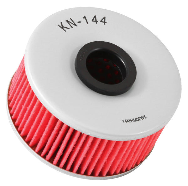 K&N Motorcycle Oil Filter: High Performance, Premium, Designed to be used with Synthetic or Conventional Oils: Fits Select Yamaha Vehicles, KN-144