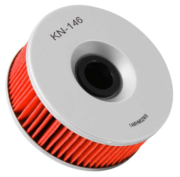 K&N Motorcycle Oil Filter: High Performance, Premium, Designed to be used with Synthetic or Conventional Oils: Fits Select Yamaha Vehicles, KN-146