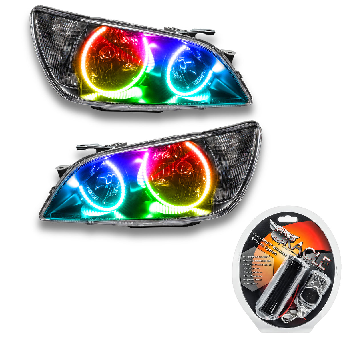 Oracle Lighting 2001-2005 Lexus Is300 Non-Hid Pre-Assembled Led Halo Headlights (Black Housing) 7113-330
