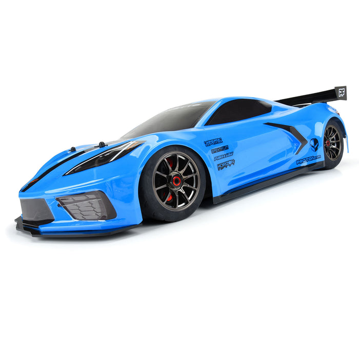 1/7 Chevy Corvette C8 Painted Body (Blue): Felony