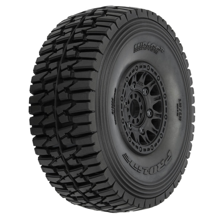 1/7 Mirage TT Fr/Rr MT Tires Mtd 17mm Blk Raid (2)