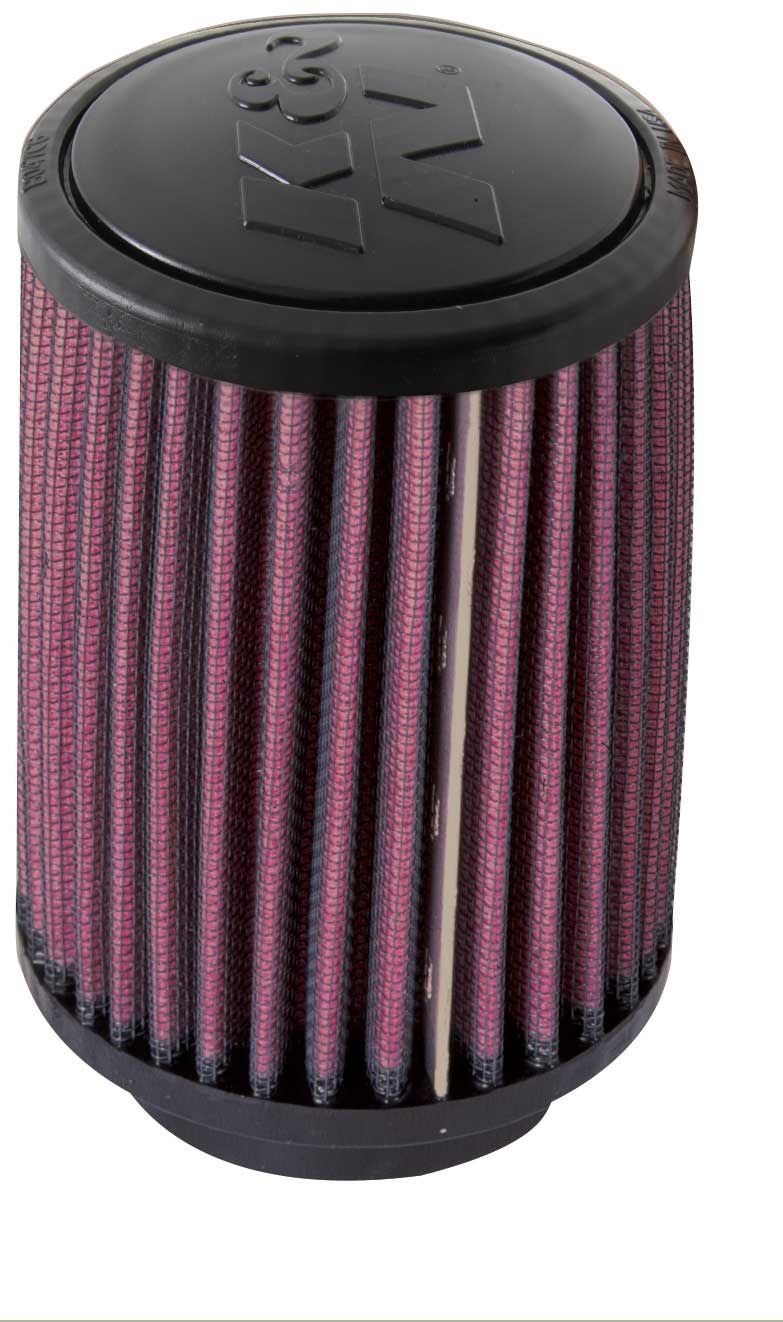 K&N Universal Rubber Filter 2.125in Flange ID 3.5in Base OD 3.5in Top OD 5in Height RB-0510