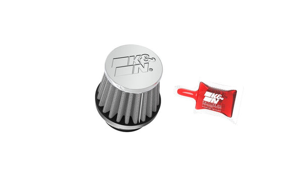 K&N Universal Clamp-On Air Intake Filter: High Performance, Premium, Replacement Air Filter: Flange Diameter: 1.375 In, Filter Height: 2.25 In, Flange L: 0.625 In, Shape: Round Tapered, RC-0790, black