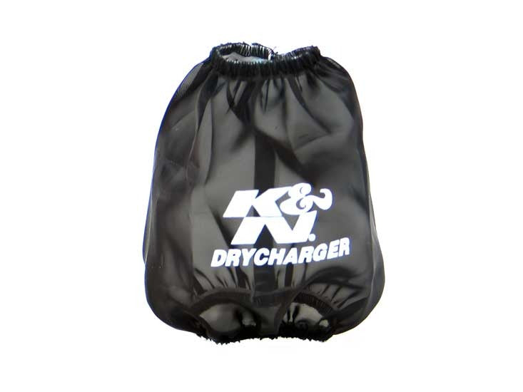 K&N Drycharger Round Tapered Air Filter Wrap Black 5.125in Base ID x 3.5in Top ID x 6in H RC-4160DK