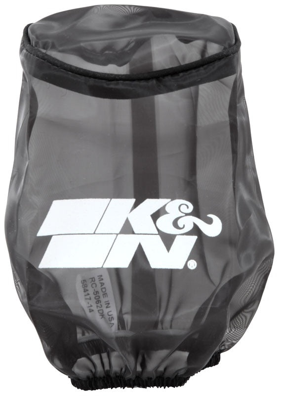 K&N 4.5in Base ID x 3.5in Top ID x 6in H Black Round Tapered DryCharger Air Filter Wrap RC-5062DK