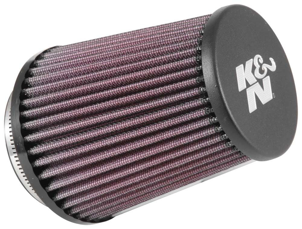K&N Universal Rubber Filter 3in Flg 4-1/2inch OD B / 2-1/4inch H Black Top RE-5286