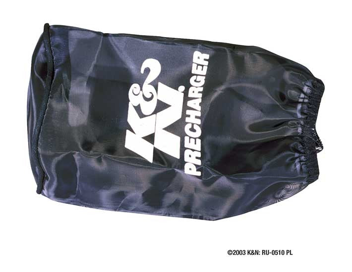 K&N Round Straight Black 3.5in ID x 5in H Precharger Air Filter Wrap Blue RU-0510PK