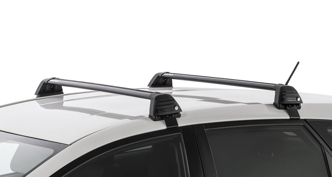 Rhino-Rack 10-11 Mazda 2 4 Door Sedan Vortex ROC25 Flush 2 Bar Roof Rack Black RV0229B