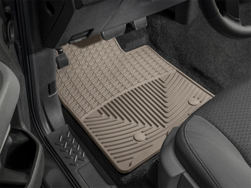 WeatherTech 2016+ Toyota Tacoma Access/Double Cab (A/T Only) Front Rubber Mats Tan W377TN