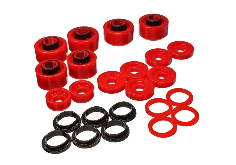 Energy Suspension 4.4121R Polyurethane Body Mount Bushings Red Fits select: 1999-2003 FORD F250, 1999-2003 FORD F350