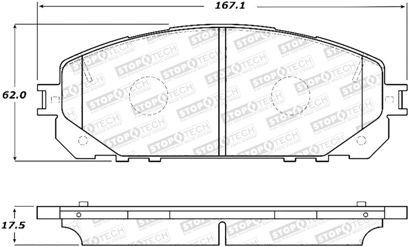 StopTech Street Brake Pads Front 308.1843