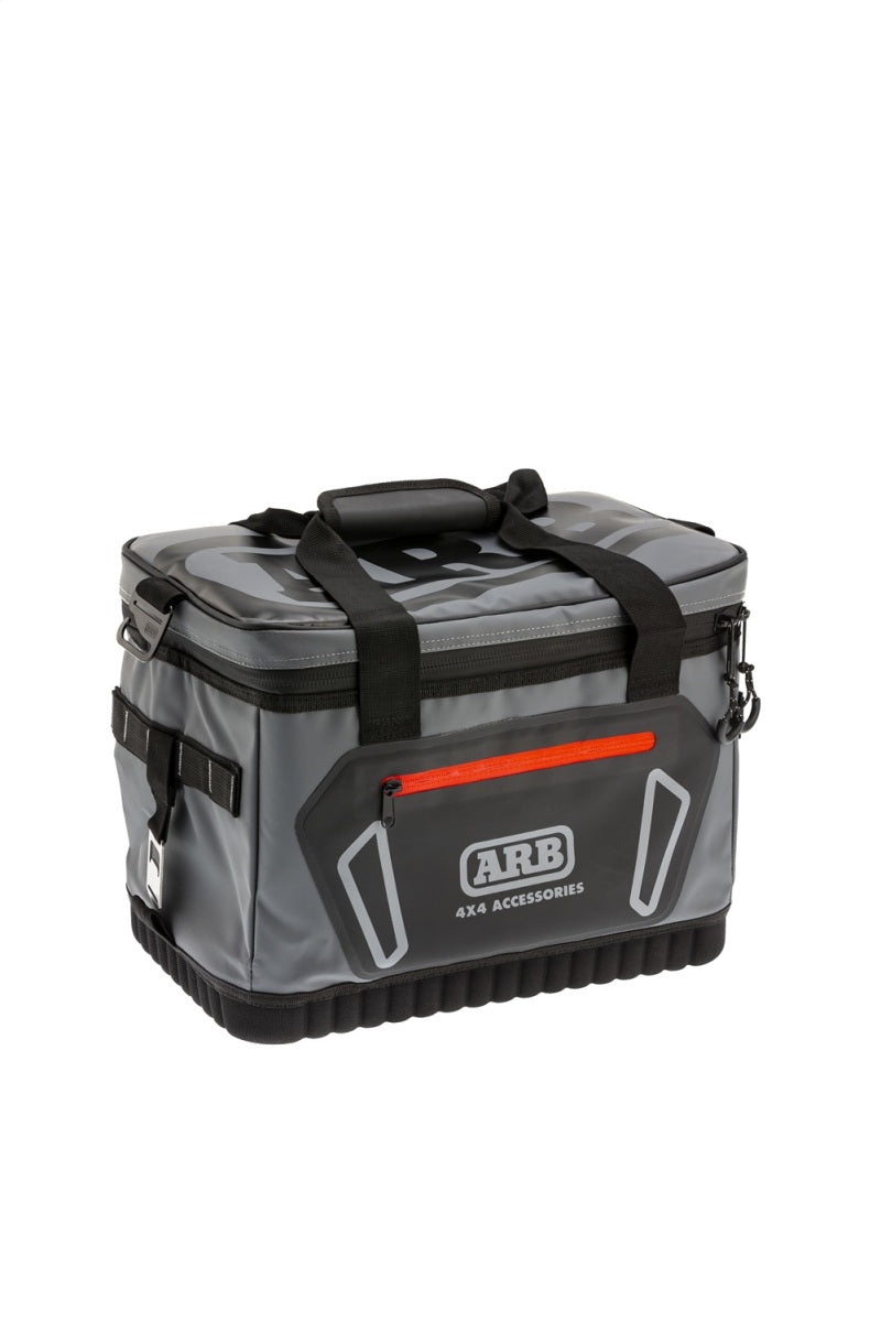 ARB Cooler Bag Charcoal W/ Red Highlights 15in L x 11in W x 9in H Holds 22 Cans 10100376