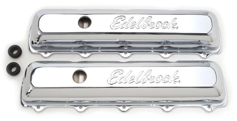 Edelbrock Valve Cover Signature Series Oldsmobile 350-455 CI V8 Chrome 4485