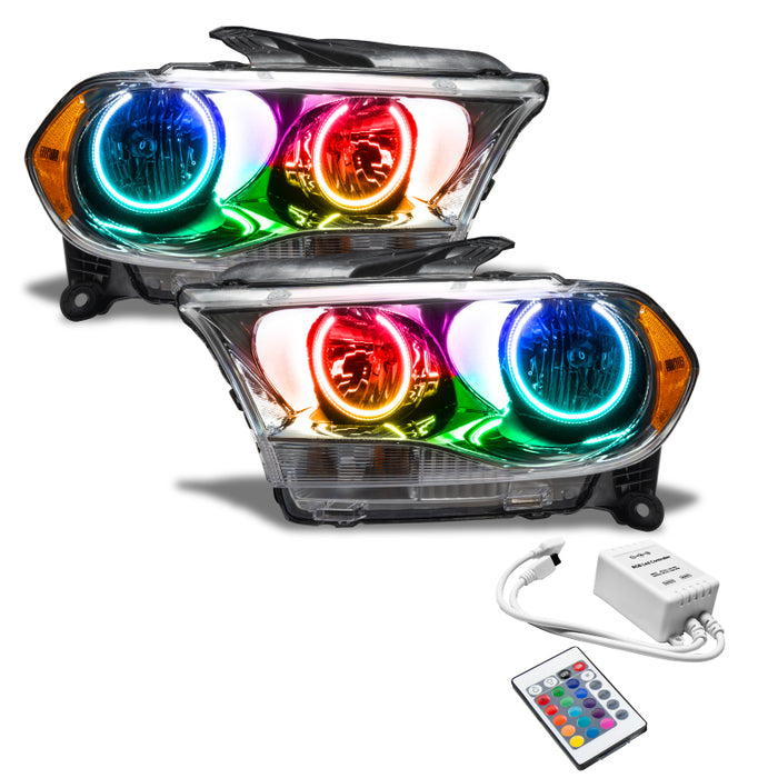 Oracle 11-13 Compatible with Dodge Durango SMD HL Halogen Chrome ColorSHIFT w/ Simple Controller SEE WARRANTY 7101-504