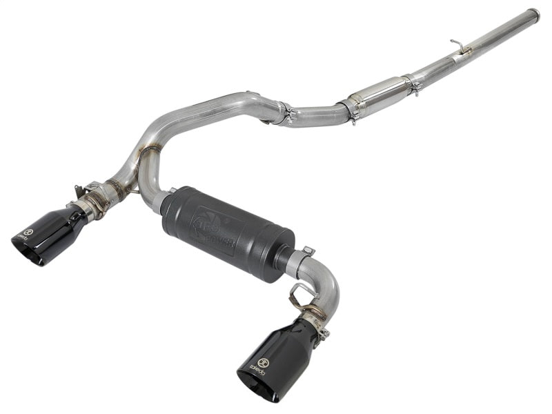 aFe Takeda 3in 304 SS Cat-Back Exhaust System w/ Black Tips 16-18 Ford Focus RS I4-2.3L (t) 49-33103-B