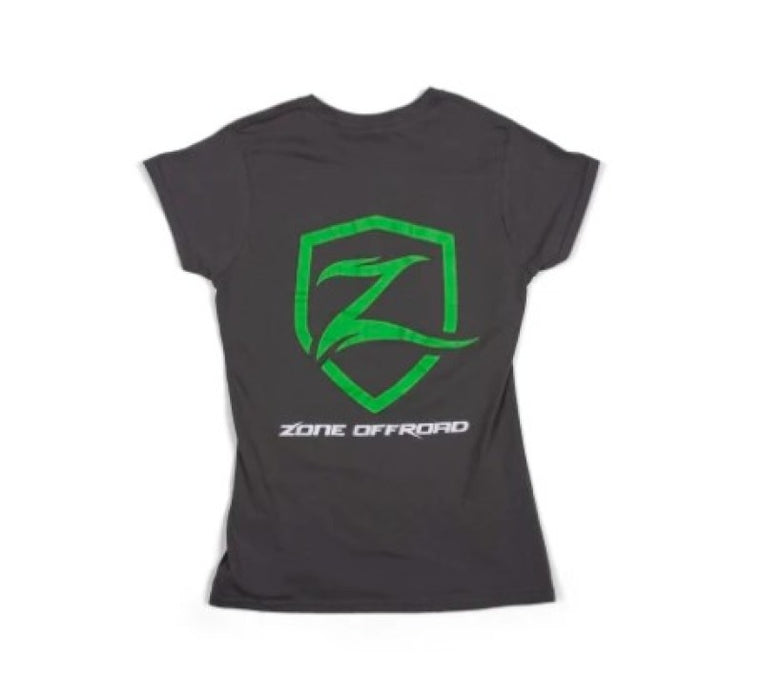 Zone Offroad Charcoal Gray Premium Cotton T-Shirt w/ Zone Offroad Logo Womens XL ZONU9163XL