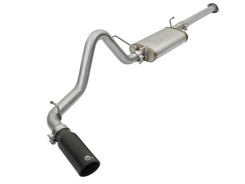 aFe MACHForce XP Cat Back SS Exhausts Black Tips 05-12 Toyota Tacoma L4-2.7L 49-46031-B