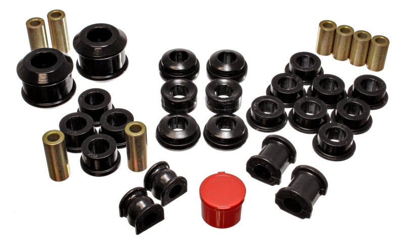 Energy Suspension 02-04 Acura RSX (includes Type S) Black Hyper-Flex Master Bushing Set 16.18111G