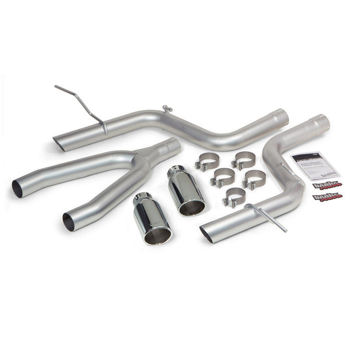 Banks Power 14 compatible with Jeep Grand Cherokee 3.0L Diesel Monster Exhaust Sys SS Single Exhaust w/ Chrome Tip 51364