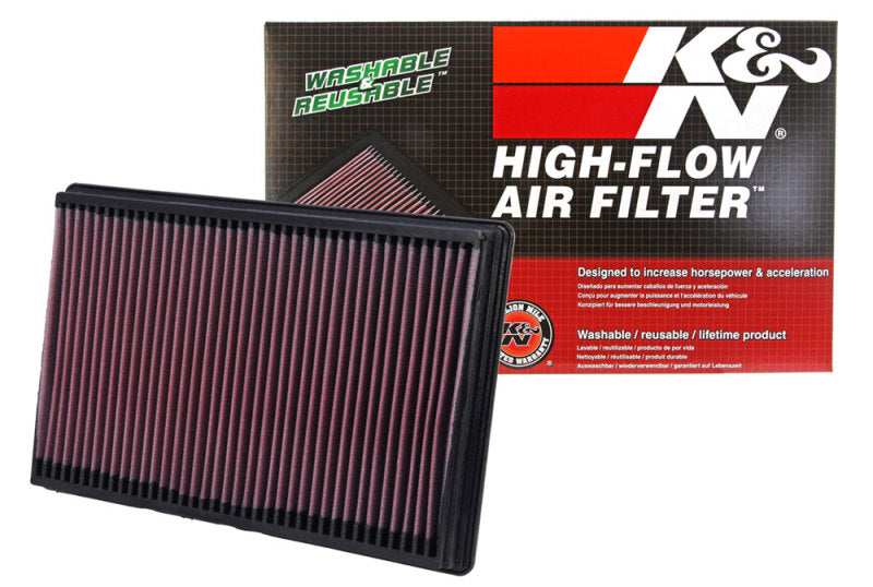 K&N 02-10 Compatible with Dodge Ram 1500/2500/3500 3.7/4.7/5.7L Drop In Air Filter 33-2247